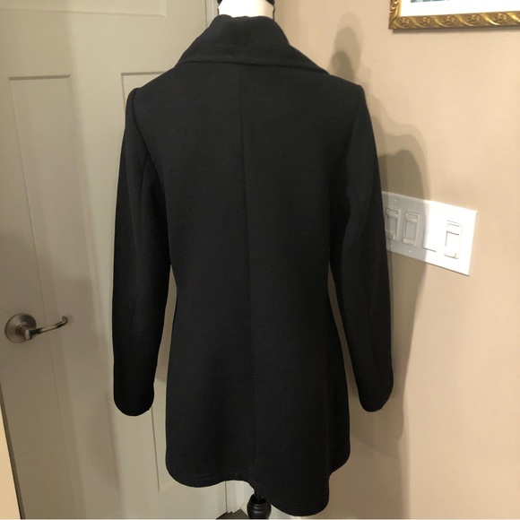 Laundry by Shelli Segal Woman’s Black Wool Blend Coat Size M - Picture 2 of 11